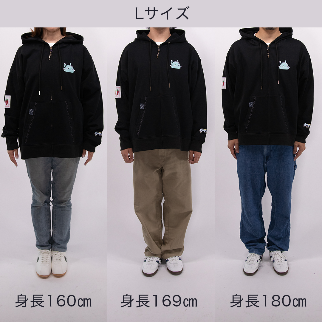 KAGURA NANA with mellow FULL ZIP HOODIE