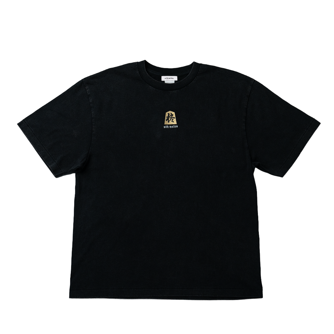 HIIRAGI TSURUGI with mellow SHOGI T-SHIRTS / BLACK
