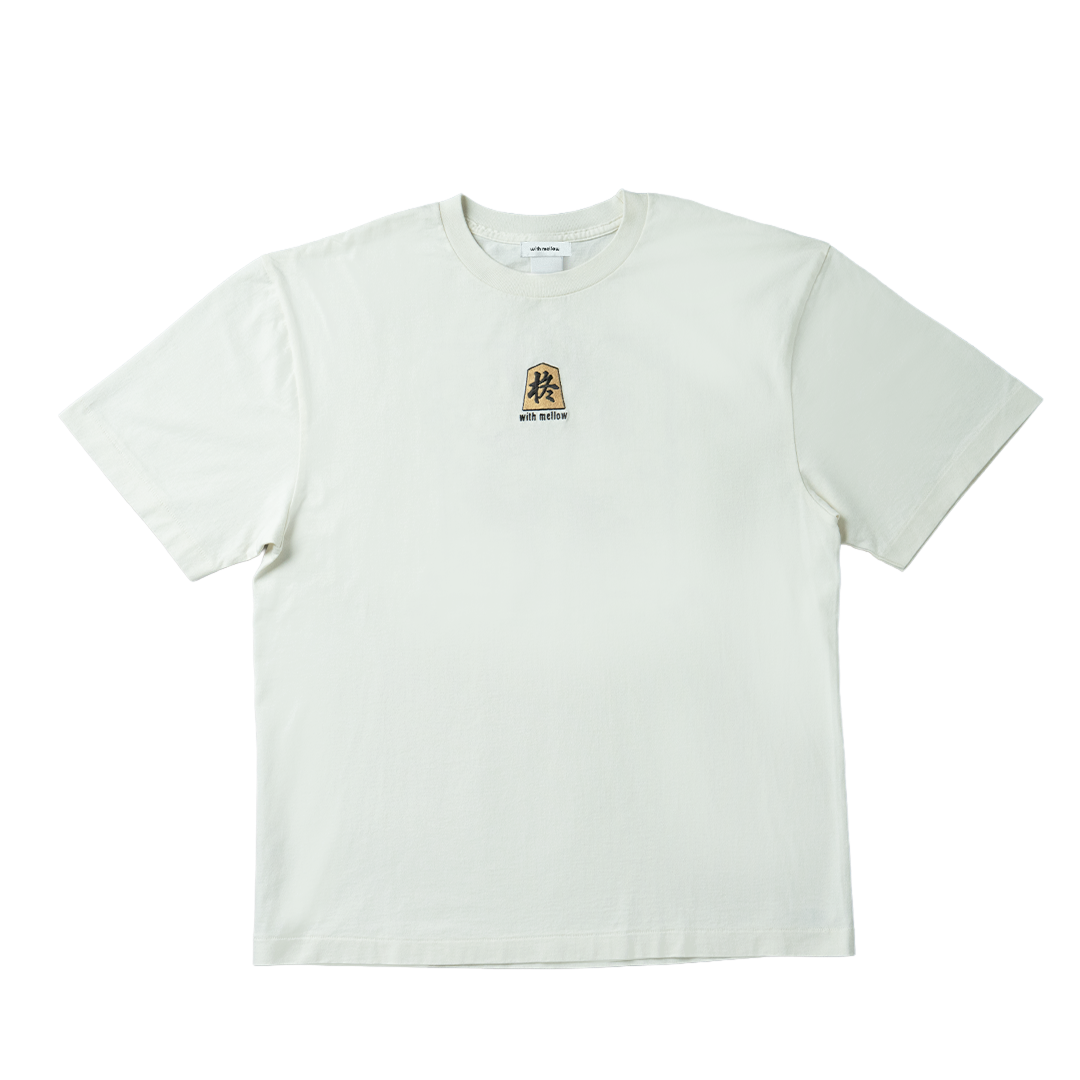 HIIRAGI TSURUGI with mellow SHOGI T-SHIRTS / WHITE