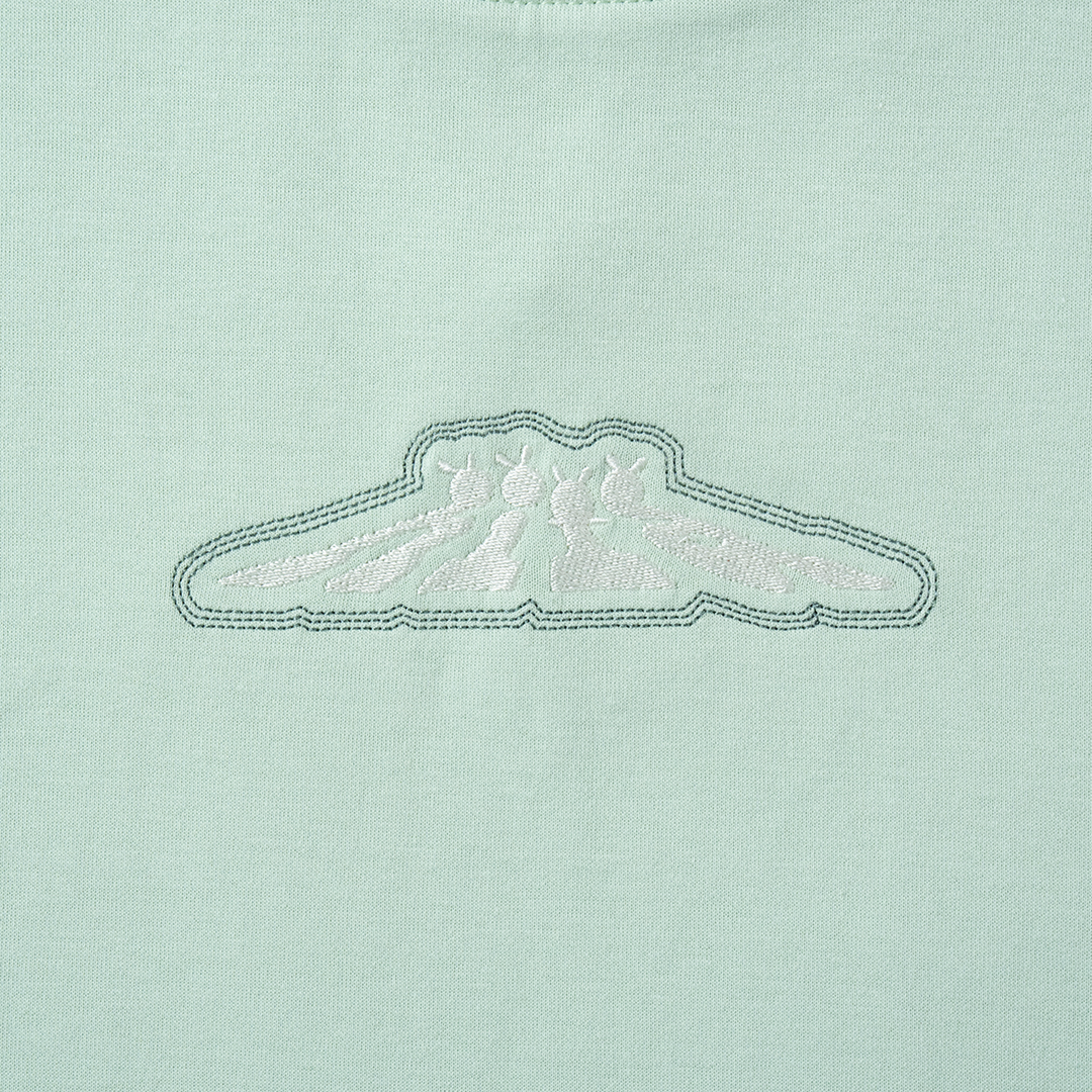 hira with mellow LOGO PONTE T-SHIRTS / Mint Green