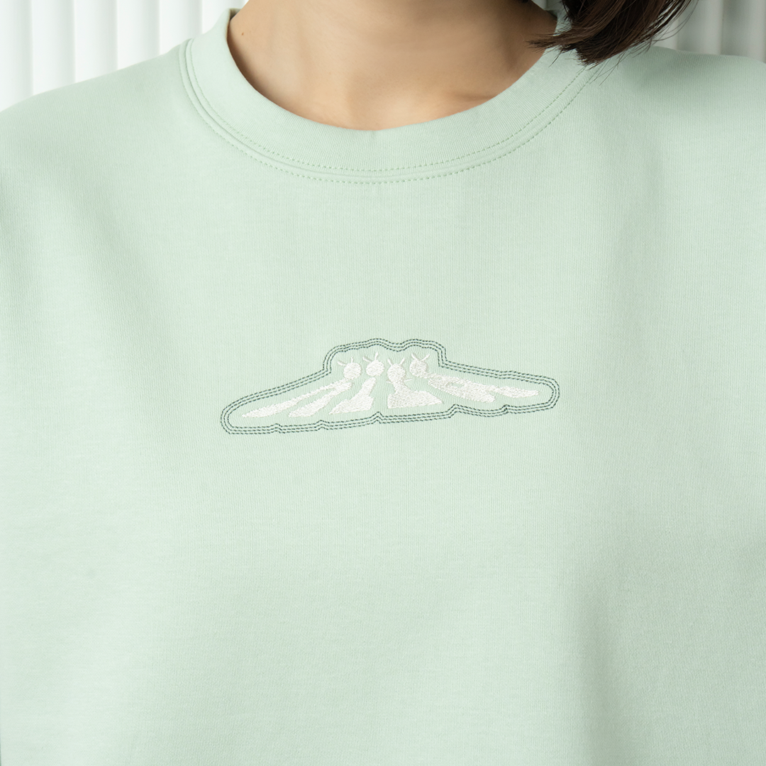 hira with mellow LOGO PONTE T-SHIRTS / Mint Green