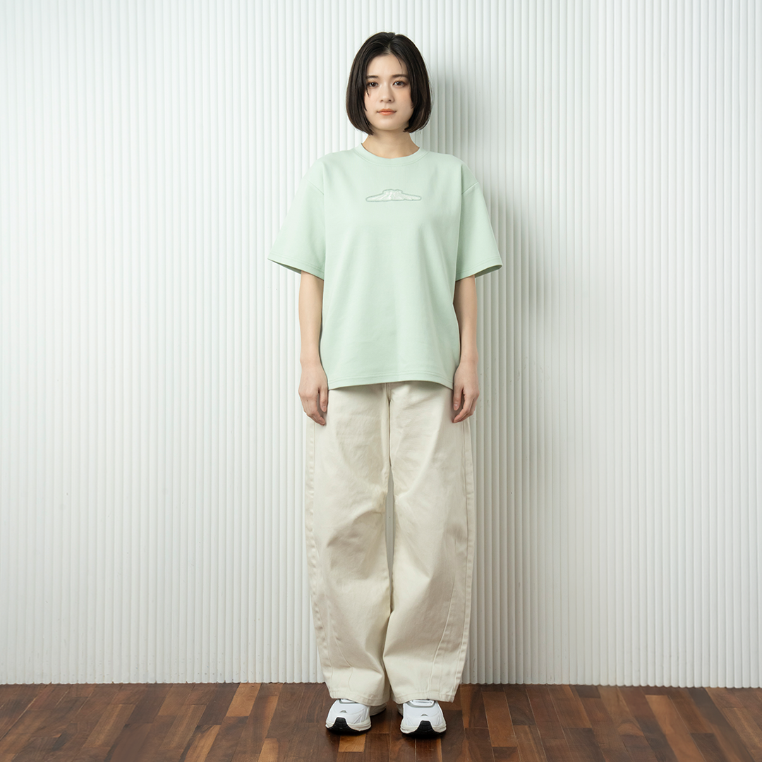 hira with mellow LOGO PONTE T-SHIRTS / Mint Green