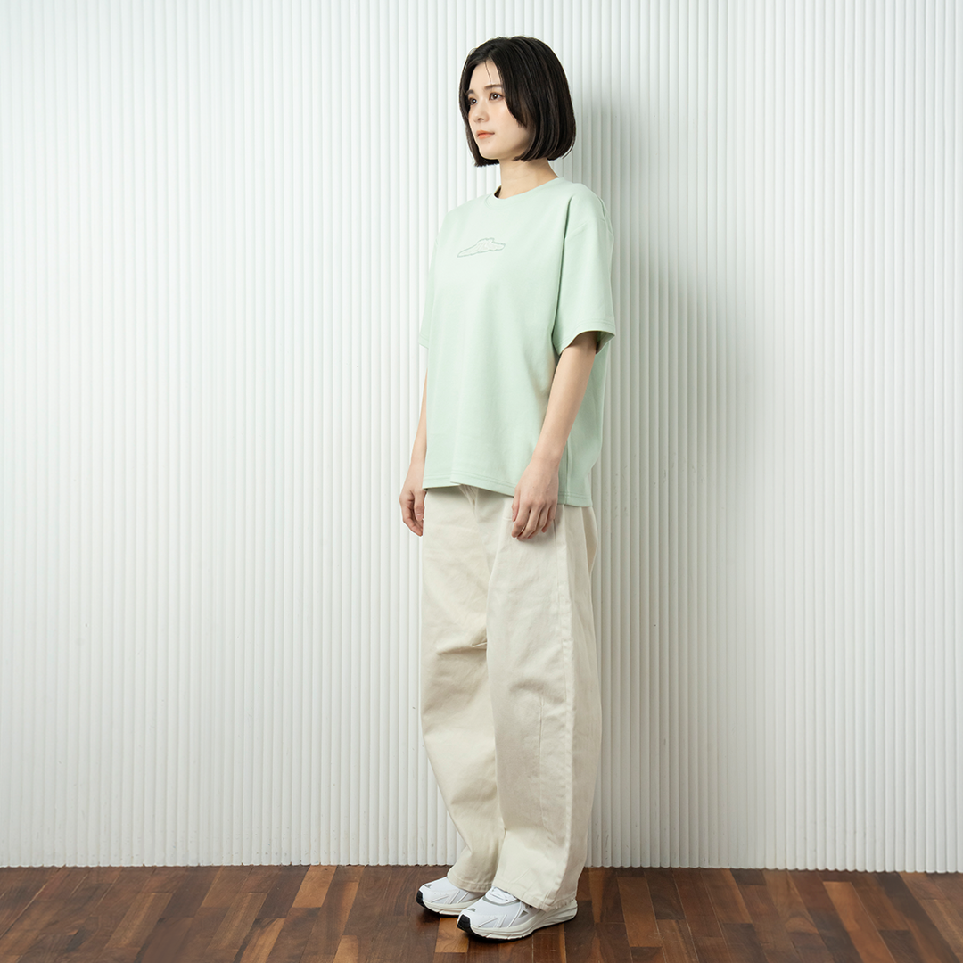 hira with mellow LOGO PONTE T-SHIRTS / Mint Green