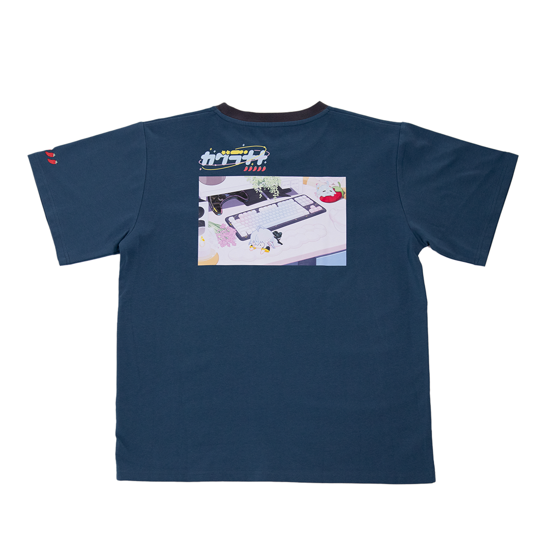 KAGURA NANA with mellow T-SHIRT / NAVY