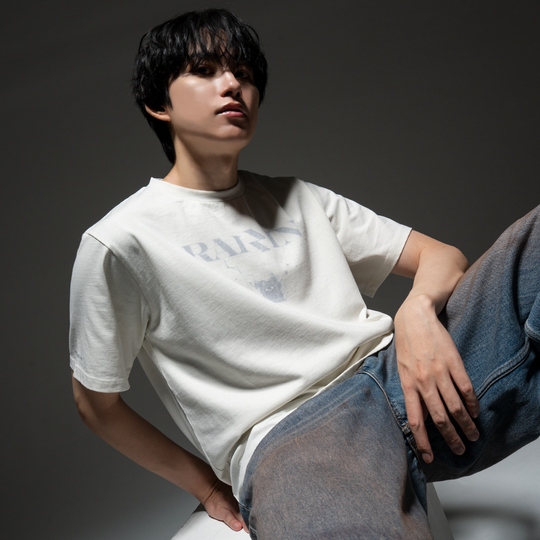 RAIZIN with mellow THUNDER LOGO T-SHIRTS / White