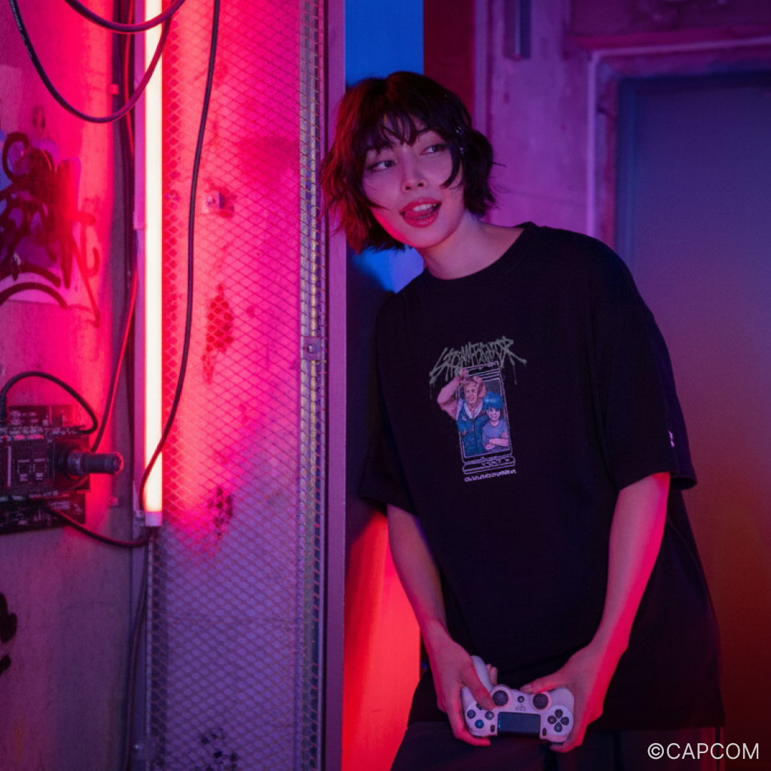 STREAM FIGHTER WASHED T-SHIRT DONPISHA