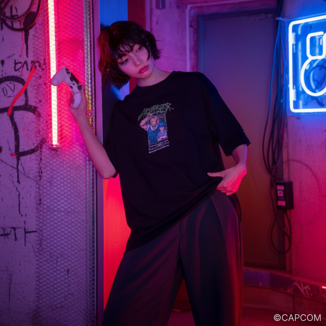 STREAM FIGHTER WASHED T-SHIRT DONPISHA