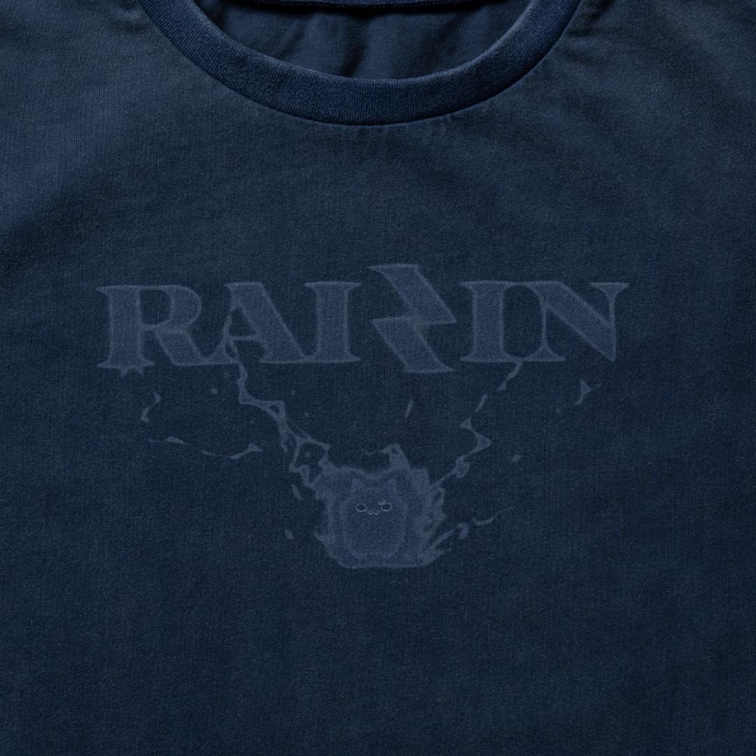 RAIZIN with mellow THUNDER LOGO T-SHIRTS / Navy