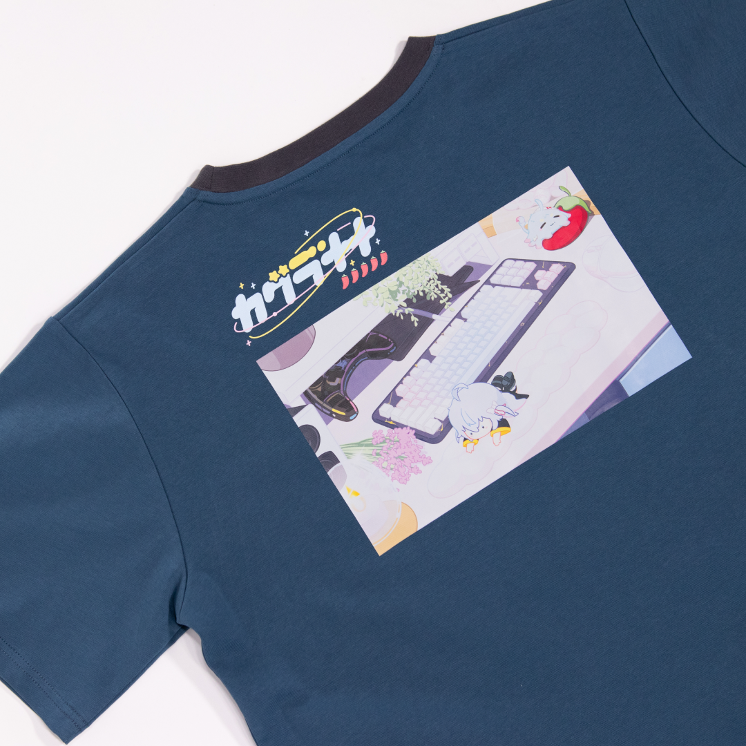 KAGURA NANA with mellow T-SHIRT / NAVY