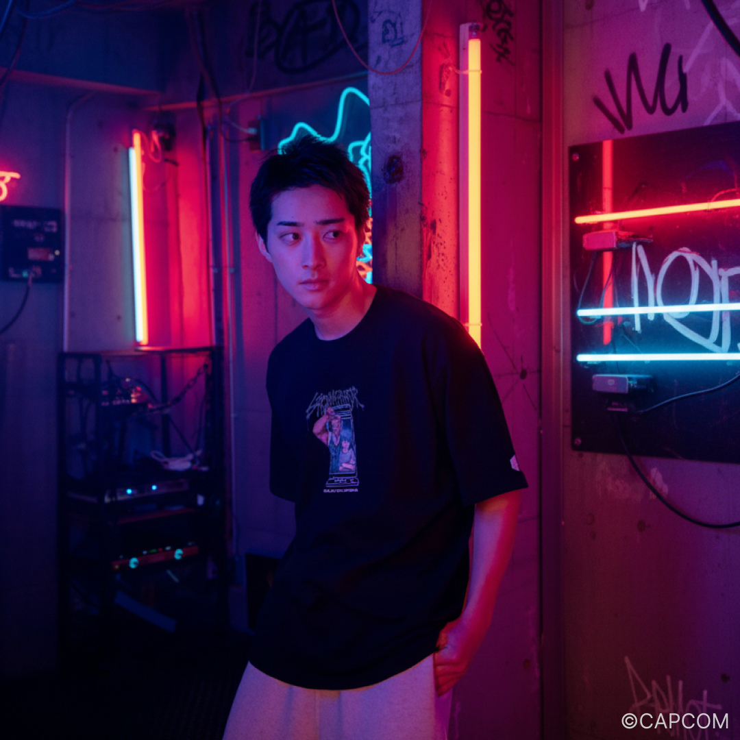 STREAM FIGHTER WASHED T-SHIRT DONPISHA