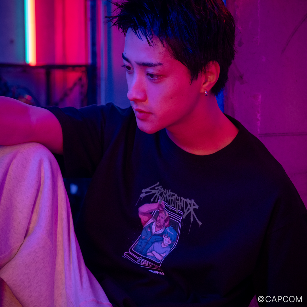 STREAM FIGHTER WASHED T-SHIRT DONPISHA