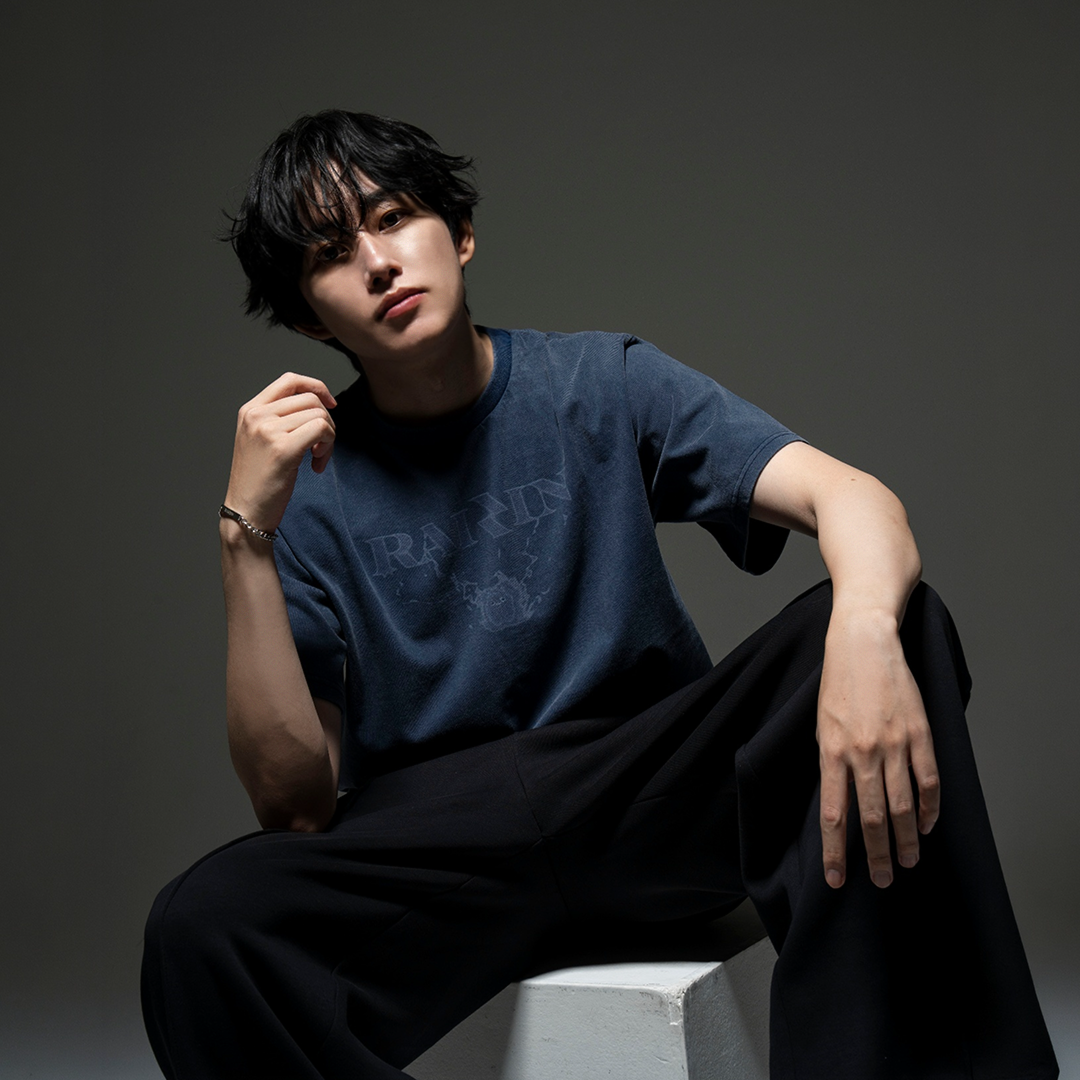 RAIZIN with mellow THUNDER LOGO T-SHIRTS / Navy