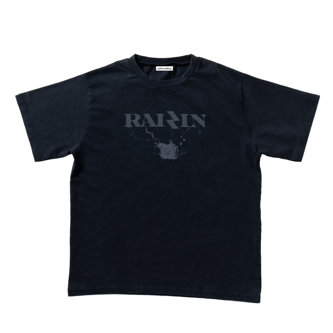 RAIZIN with mellow THUNDER LOGO T-SHIRTS / Dark Gray