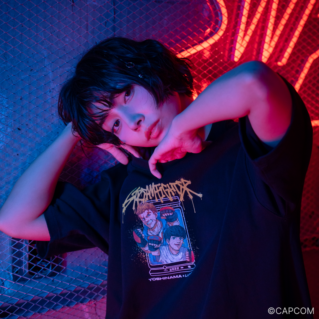 STREAM FIGHTER WASHED T-SHIRT YOSHINAMA