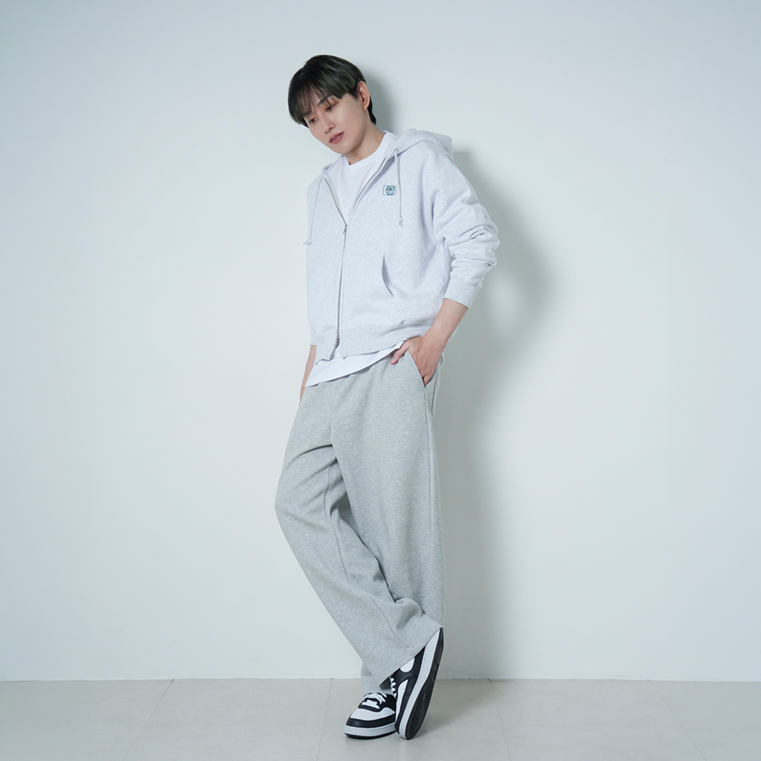 JASPER with mellow PLANET JASPER FULL ZIP HOODIE / Gray