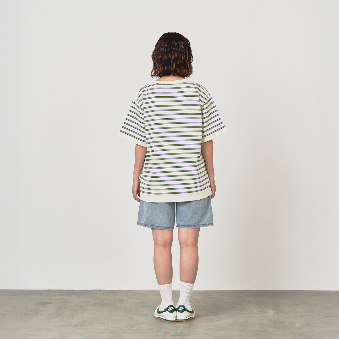 JASPER with mellow BORDER T-SHIRT / IVORY