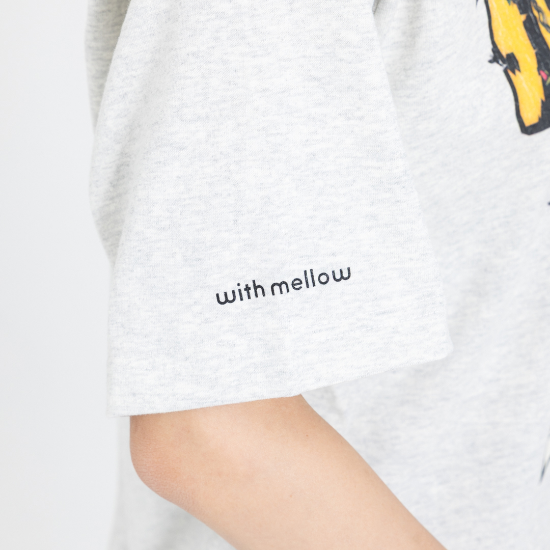 SUPER ISLAND LIFE with mellow T-SHIRT / OATMEAL