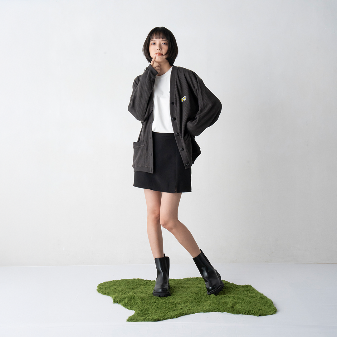 SYOKO with mellow BADGE CARDIGAN