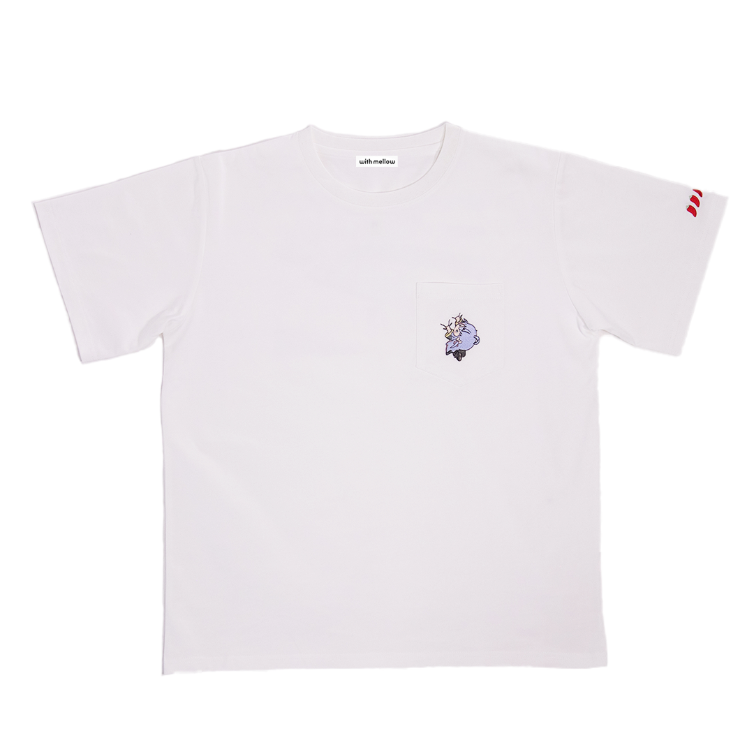 KAGURA NANA with mellow T-SHIRT / WHITE