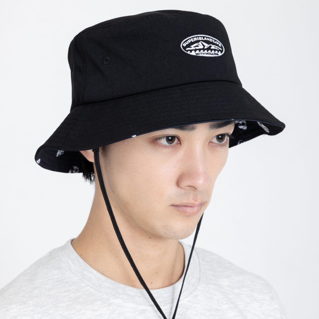 SUPER ISLAND LIFE with mellow BUCKET HAT