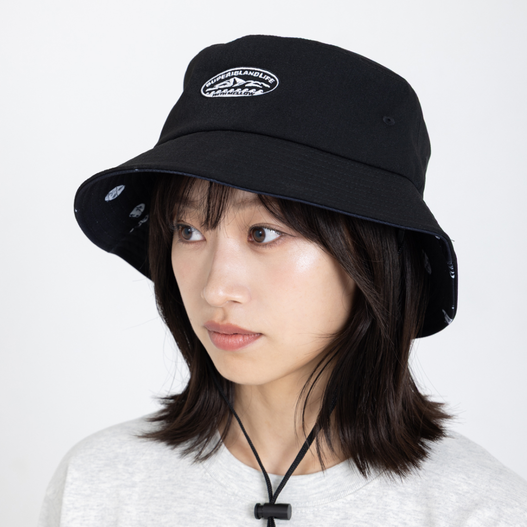 SUPER ISLAND LIFE with mellow BUCKET HAT
