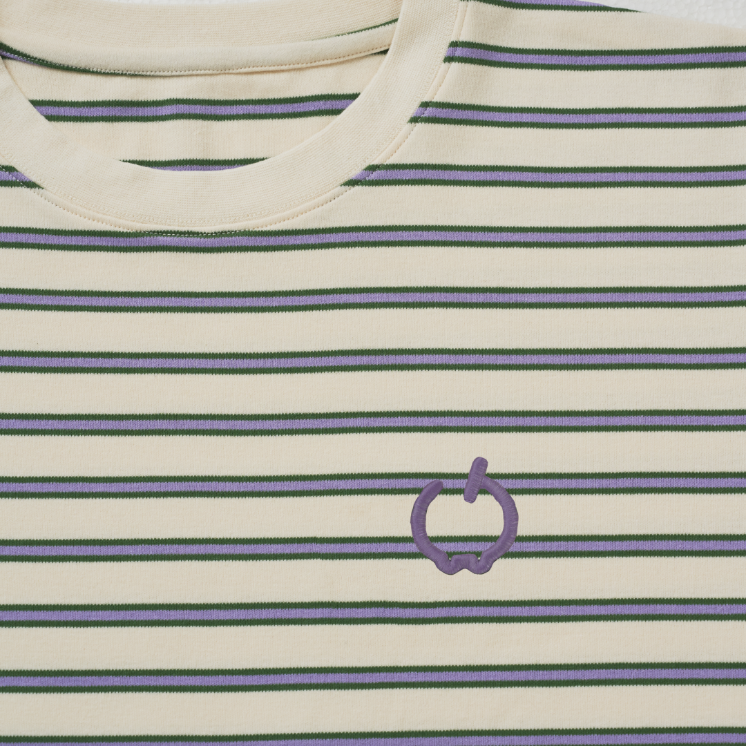 JASPER with mellow BORDER T-SHIRT / IVORY