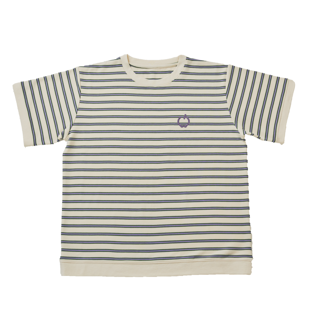 JASPER with mellow BORDER T-SHIRT / IVORY