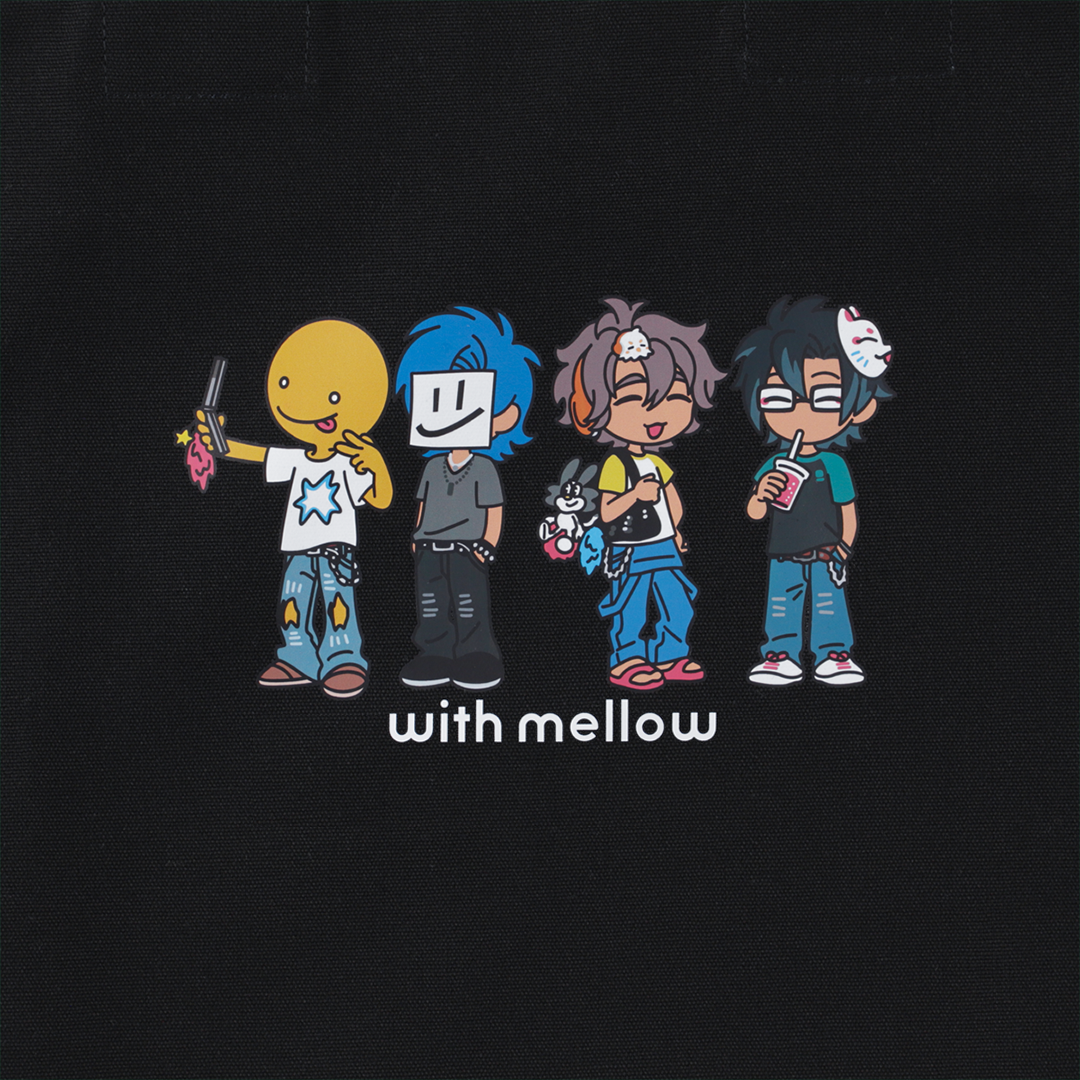 with mellow PUS in TOKYO GAL TOTE BAG
