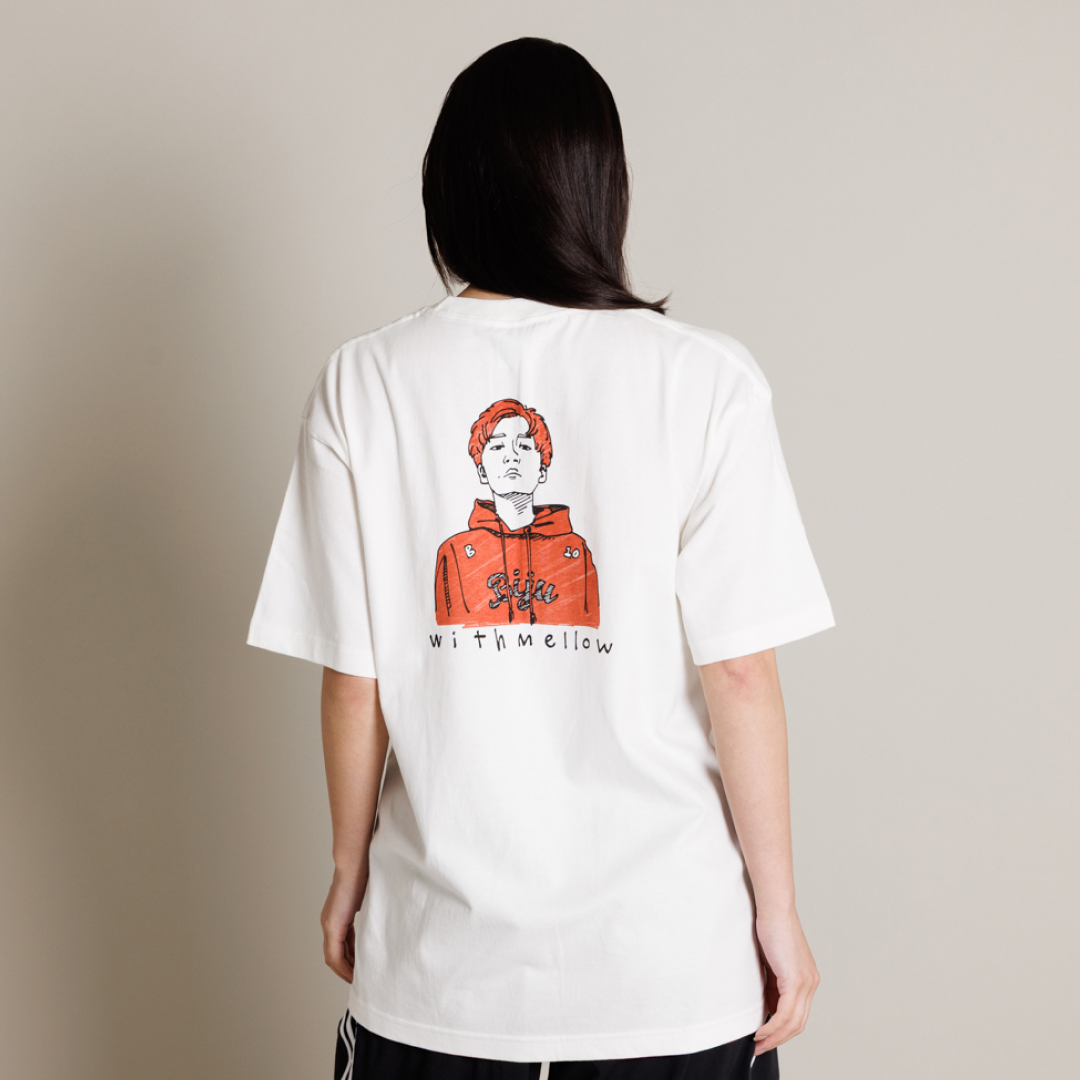 Biju with mellow HEART T-SHIRTS
