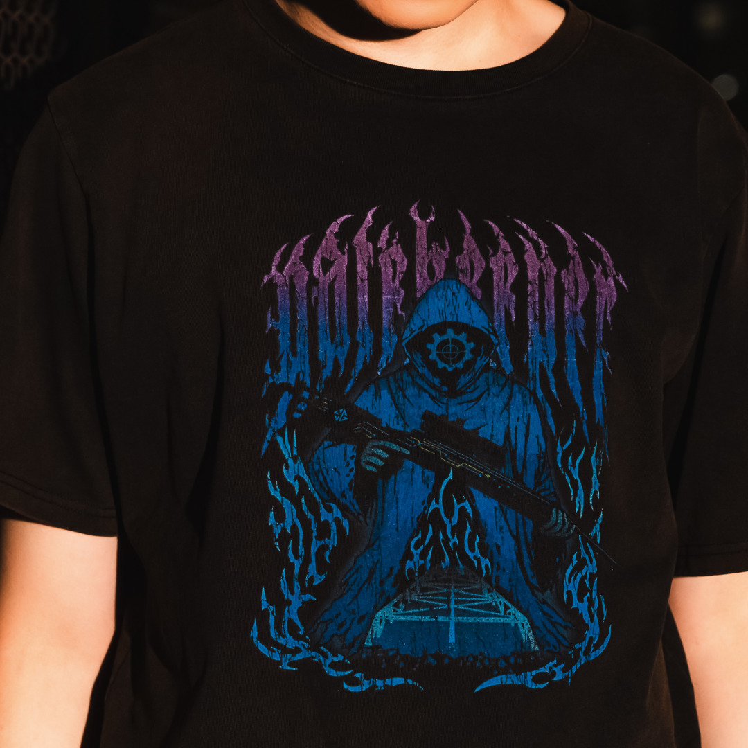 SPYGEA with mellow GATE KEEPER T-SHIRT / Black