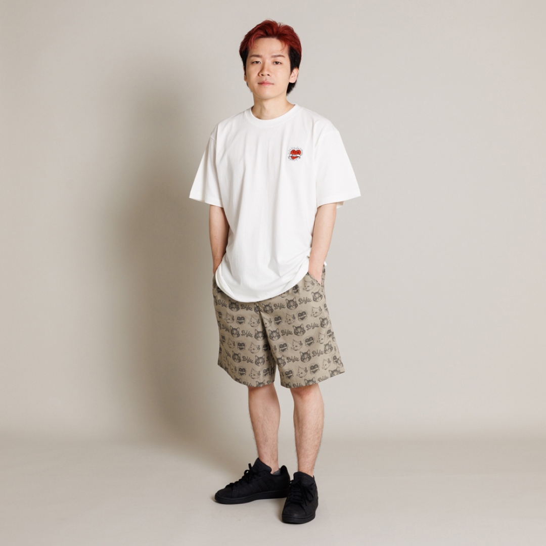 Biju with mellow TARO&CHIRO HALF PANTS