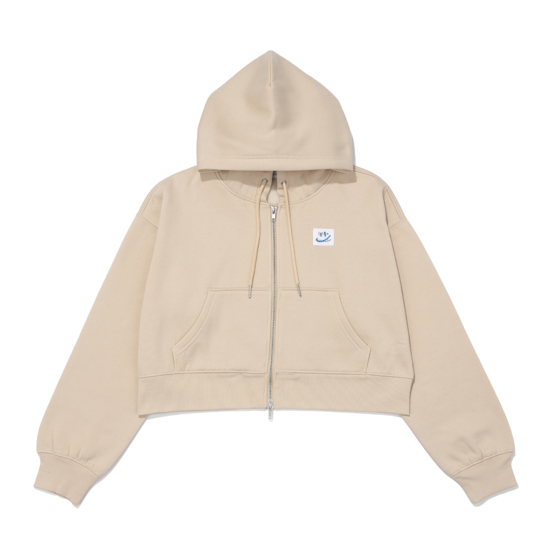 EXAM with mellow 2025 CROPPED ZIP HOODIE