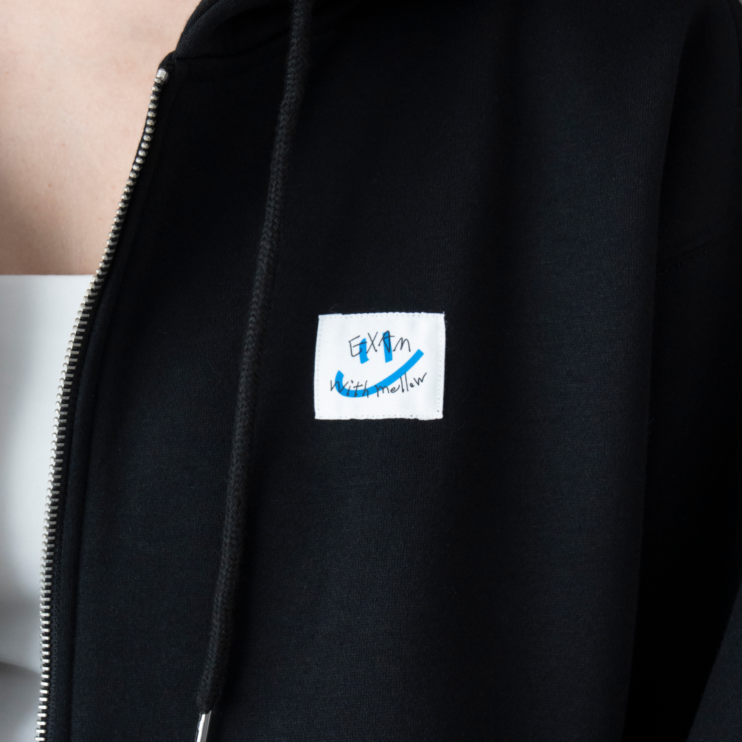 EXAM with mellow 2025 OVERSIZED ZIP HOODIE