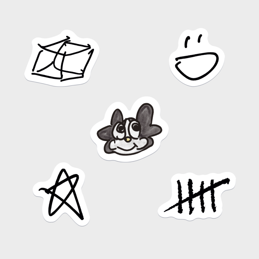 EXAM with mellow 2025 FLAKE STICKER SET