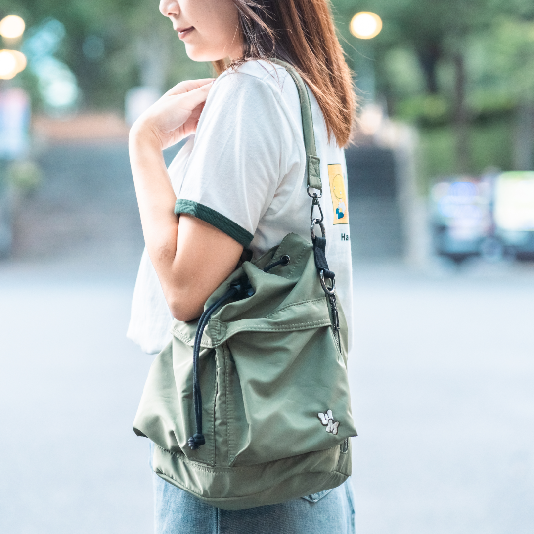 (受注販売)2way Nylon Bag / Khaki