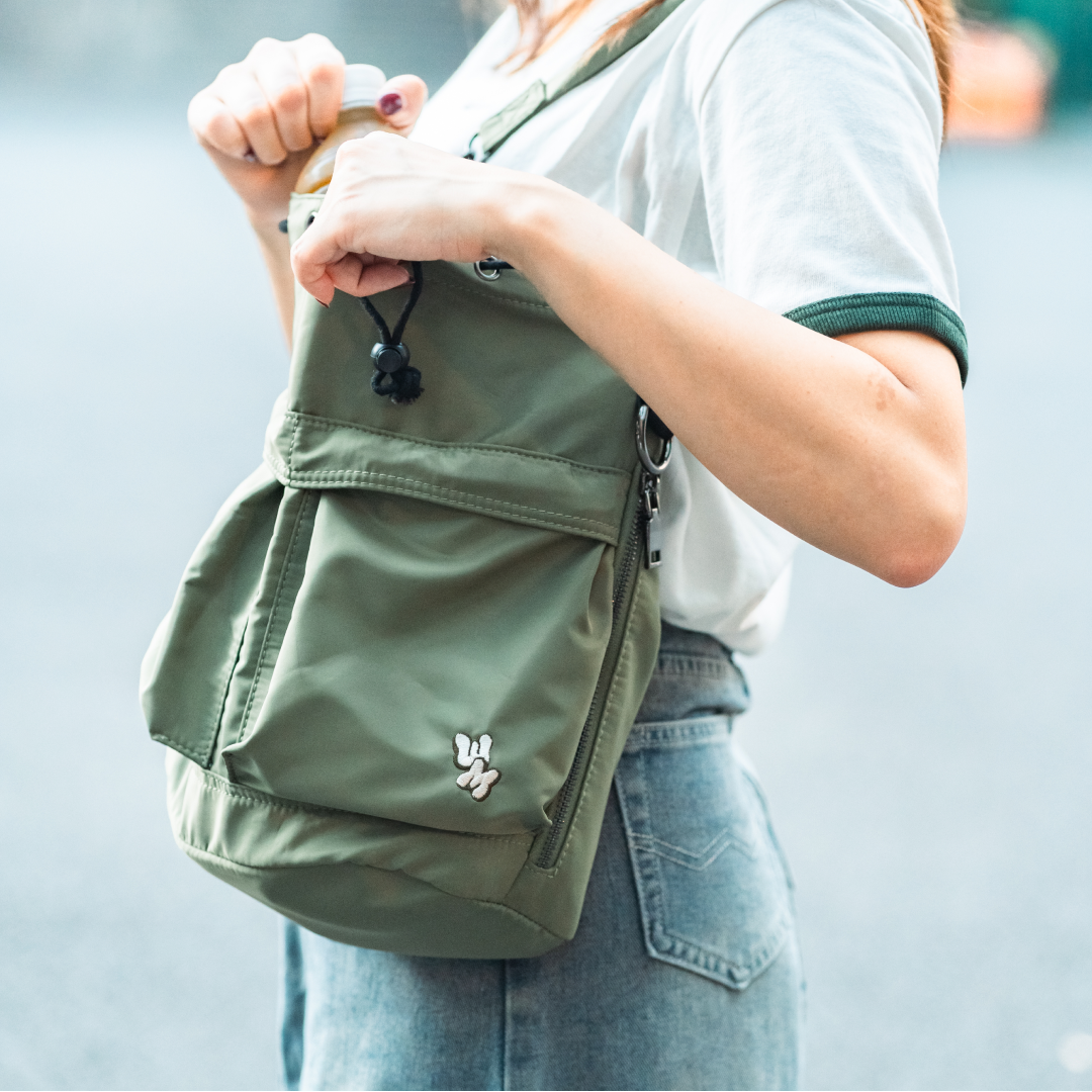 (受注販売)2way Nylon Bag / Khaki