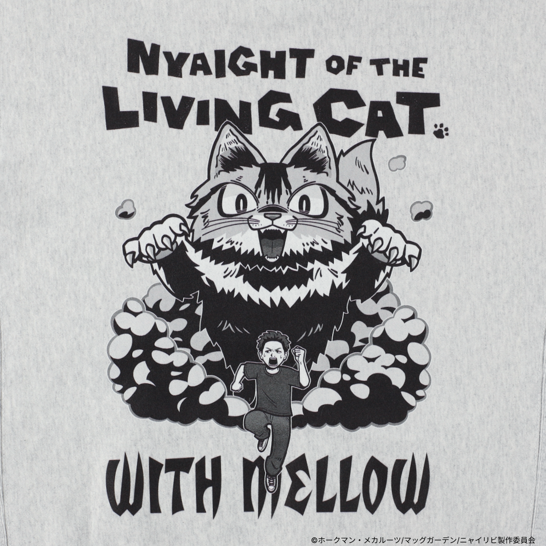 NYAIGHT OF THE LIVING CAT × Biju Biju NYAIGHT HOODIE / Gray
