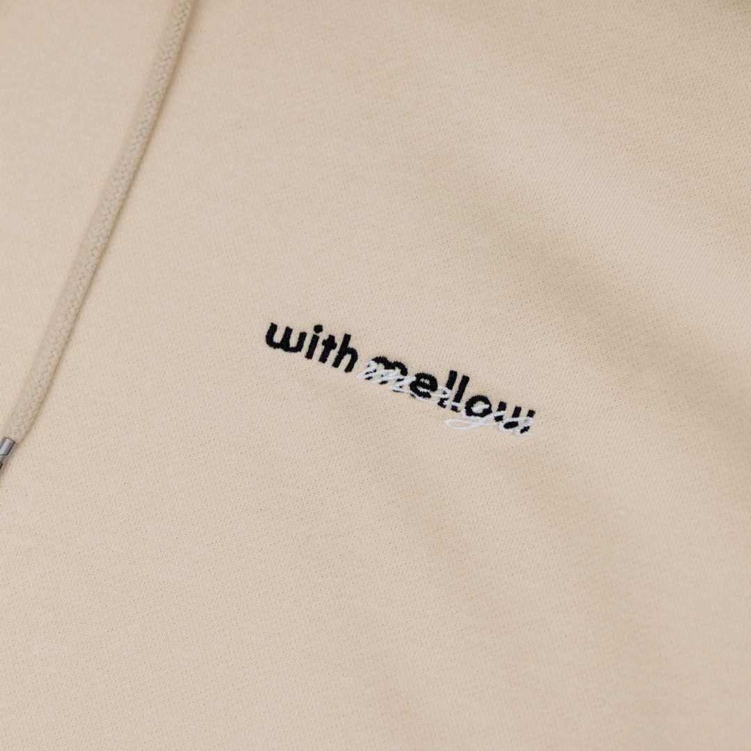 me-ya with mellow SUPER LUCKY BIG HOODIE / Ivory
