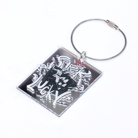 me-ya with mellow ACRYLIC MIRROR KEYCHAIN