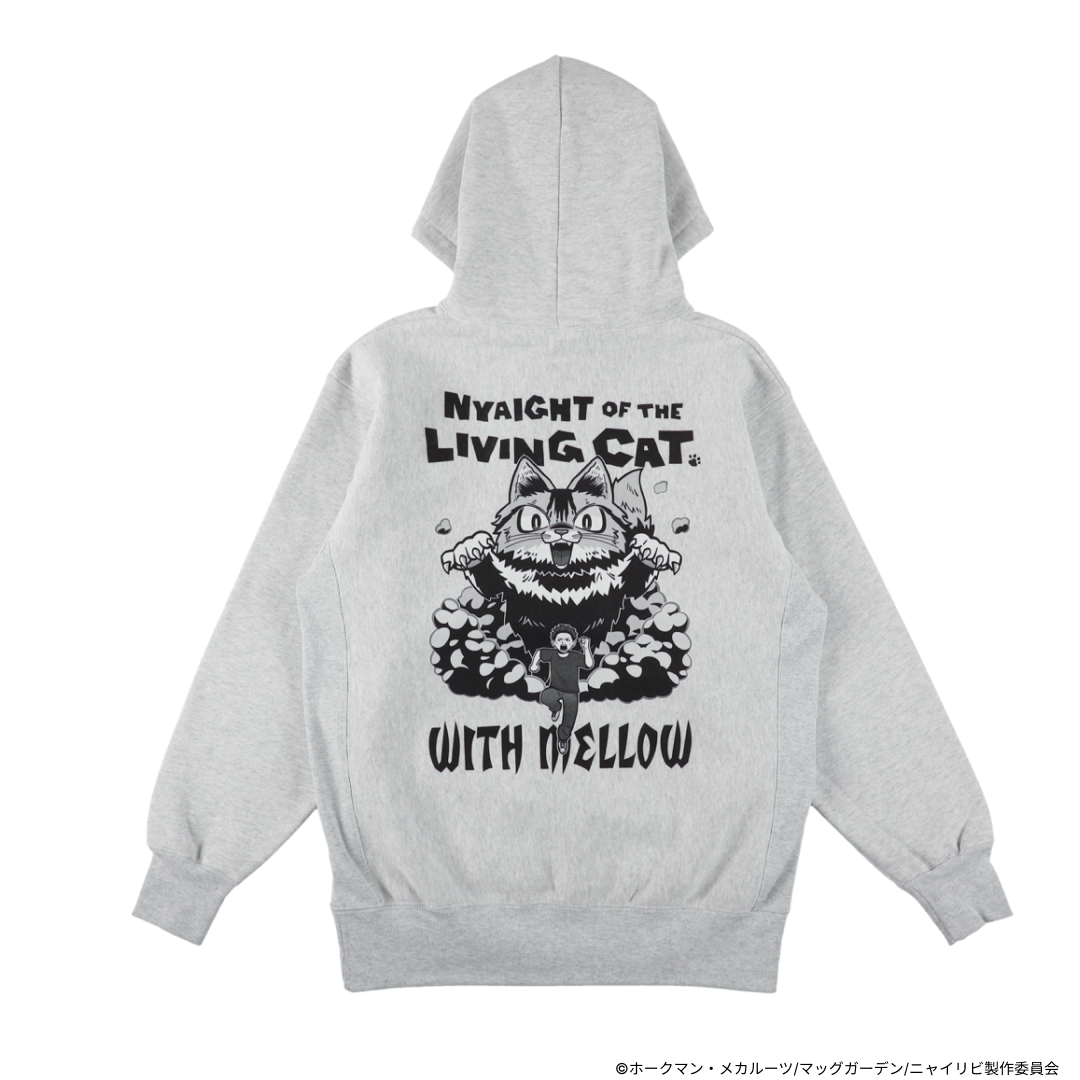 NYAIGHT OF THE LIVING CAT × Biju Biju NYAIGHT HOODIE / Gray