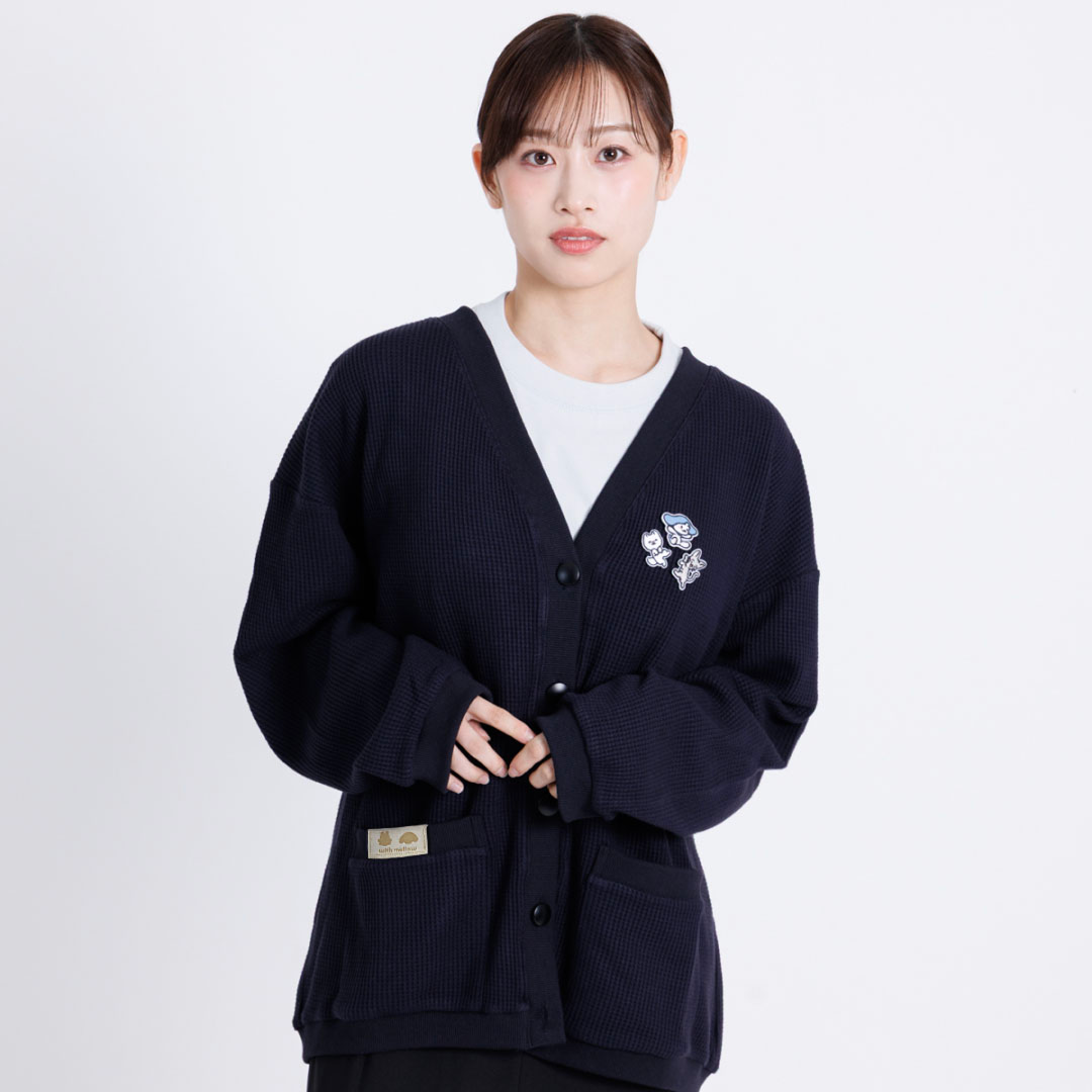 FUJIMIYA with mellow BADGE CARDIGAN