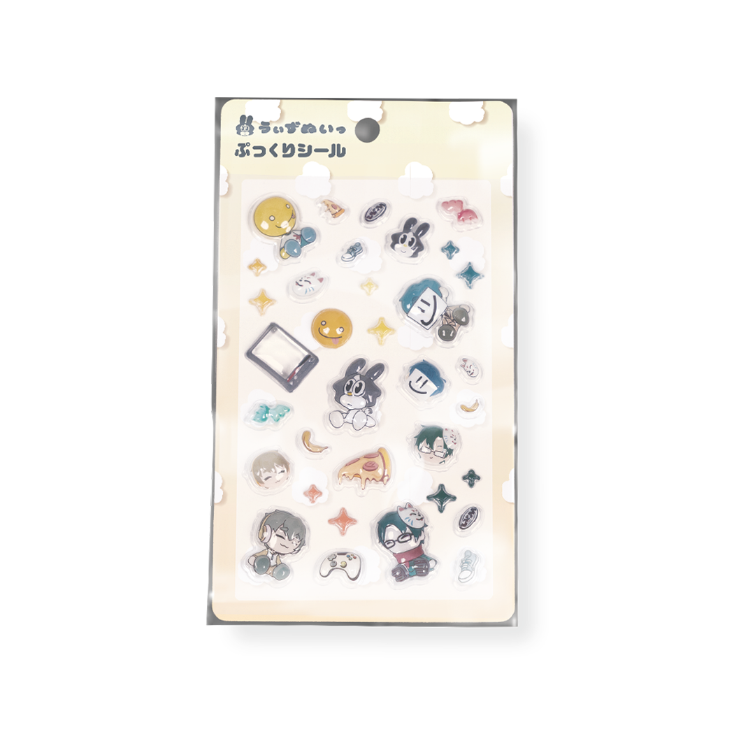 うぃずぬいっ　ぷっくりシール