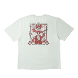HIIRAGI TSURUGI with mellow SHOGI T-SHIRTS / WHITE