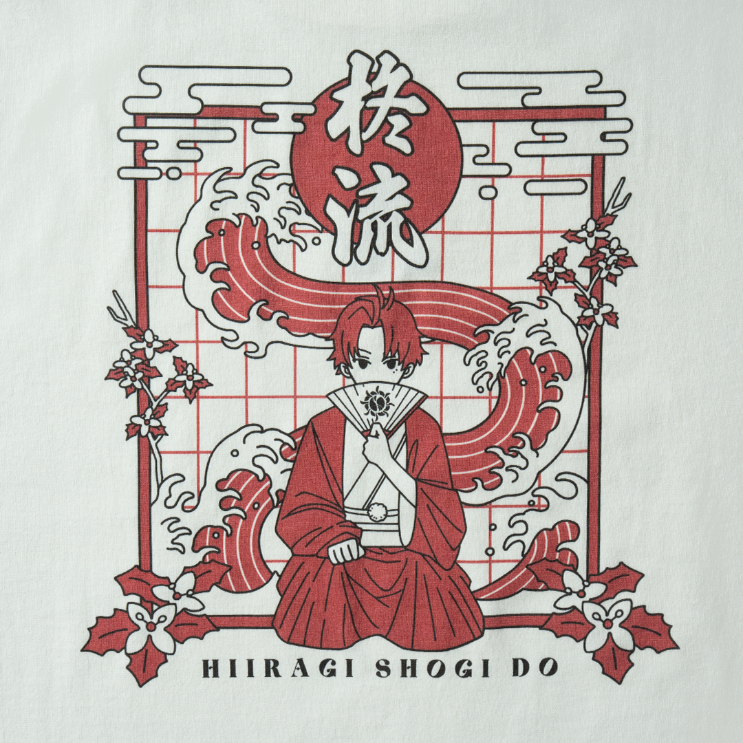 HIIRAGI TSURUGI with mellow SHOGI T-SHIRTS / WHITE