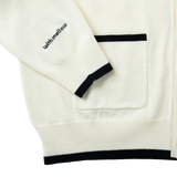 hira with mellow FLOWER LOGO KNIT CARDIGAN