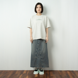 hira with mellow LOGO PONTE T-SHIRTS / Light Gray