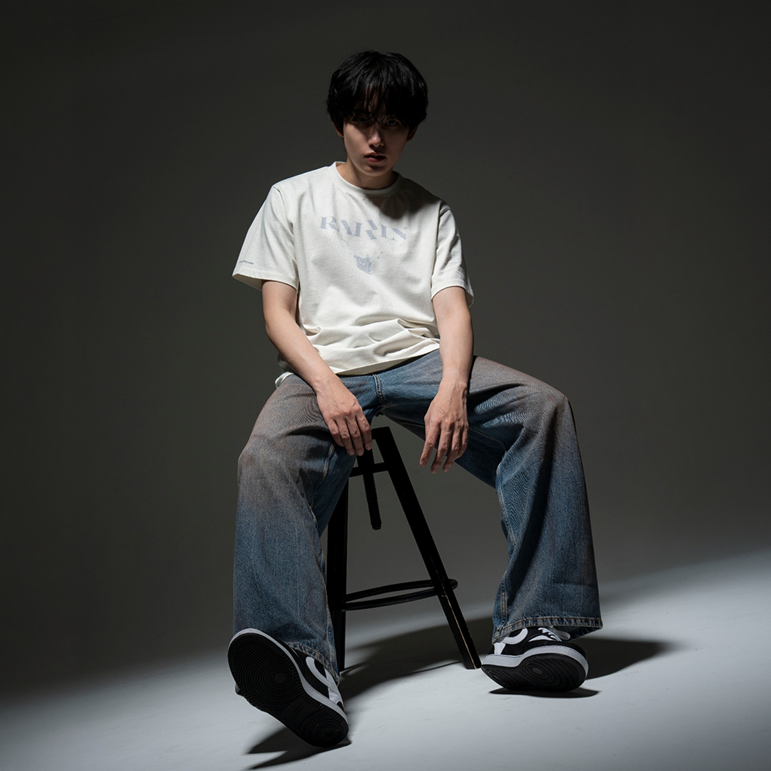 RAIZIN with mellow THUNDER LOGO T-SHIRTS / White