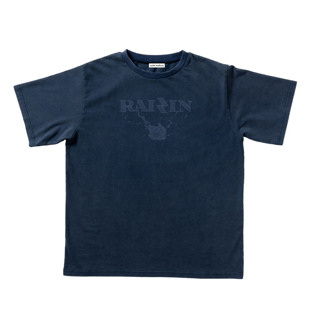RAIZIN with mellow THUNDER LOGO T-SHIRTS / Navy