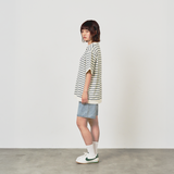 JASPER with mellow BORDER T-SHIRT / IVORY