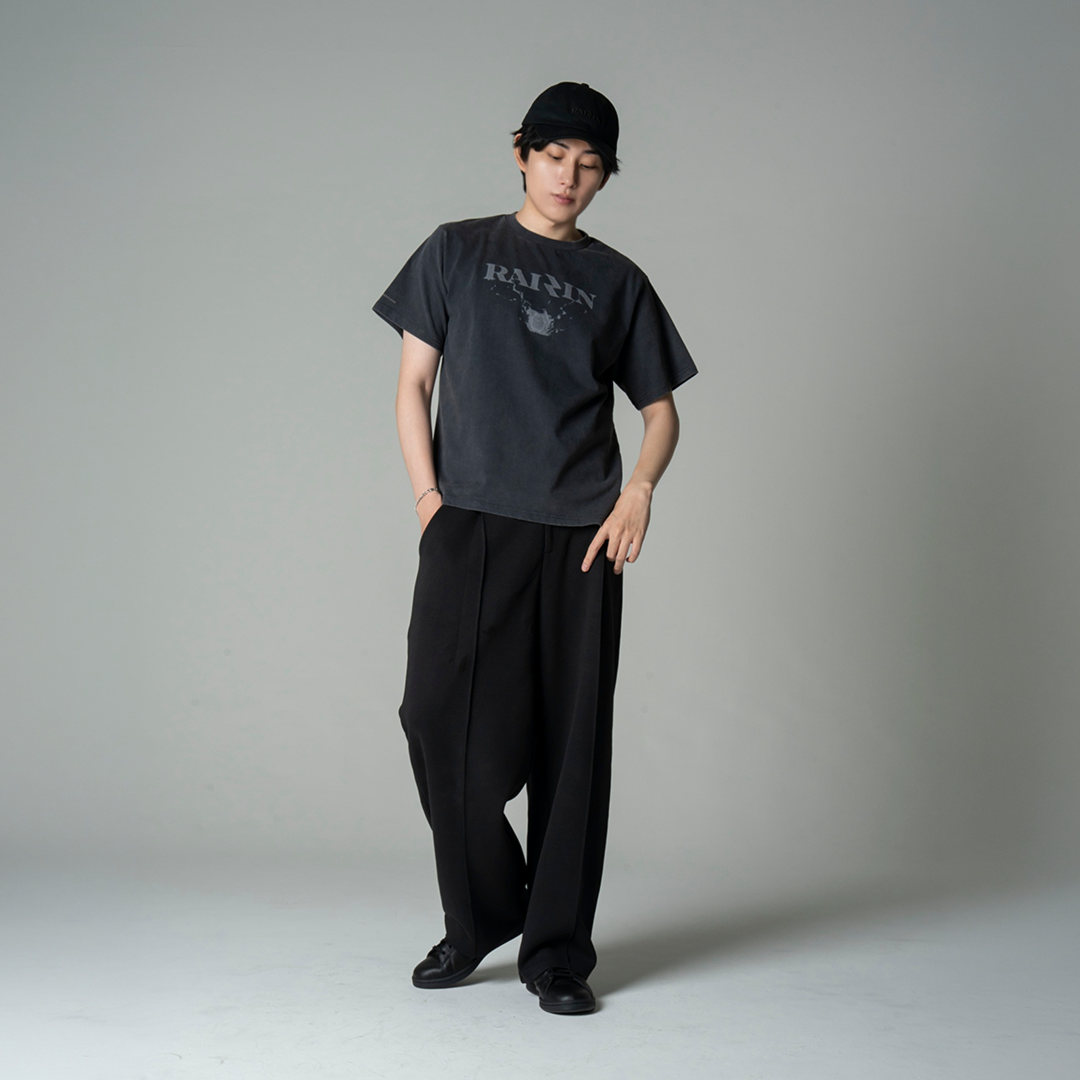 RAIZIN with mellow THUNDER LOGO T-SHIRTS / Dark Gray